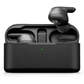 epos ADAPT E1 Schwarz Kabellose In-Ear-Kopfhörer – Hybrides ANC, Multi-Point Bluetooth, Microsoft Teams & Für iPhone Zertifiziert, 50H Akku, Kabelloses Laden, Halboffenes, USB C Dongle IPX5 Wasserfest