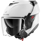 Shark OXO BLANK W05 Modularer Motorradhelm, Pearly White, XL