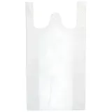 Papstar Hemdchen-Tragetaschen, HDPE 48 cm x 27 cm x 12 cm weiß 2500 Stück