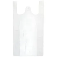 Papstar Hemdchen-Tragetaschen, HDPE 48 cm x 27 cm x 12 cm weiß 2500 Stück