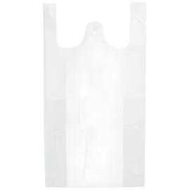 Papstar Hemdchen-Tragetaschen, HDPE 48 cm x 27 cm x 12 cm weiß 2500 Stück
