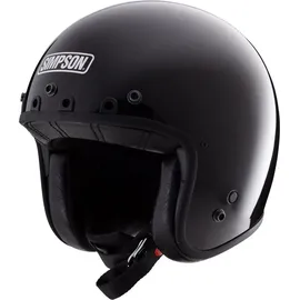 Simpson Chopper Solid Jethelm - Schwarz - XL