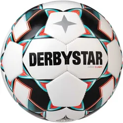 DERBYSTAR Junior Light 290g Leicht-Fußball weiß/grün/schwarz 4