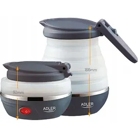 Adler Reisewasserkocher 0,6 l Transparent