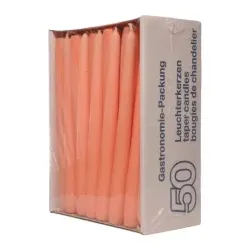 Leuchterkerze apricot AG-305 , 1 Packung = 50 Stück
