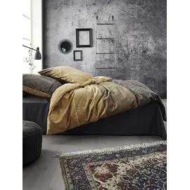 IRISETTE Edel-Feinbiber Braun-Grau 135 x 200 cm + 80 x 80 cm