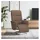vidaXL Relaxsessel mit Fußteil Polyester 55,8 x 104,5 x 87,2 cm Braun drehbar