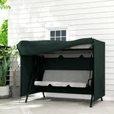 Outsunny Abdeckhaube 205 x 124 x 164 cm Grün