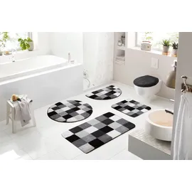 GRUND Badematte Mosaik Grau Ø 70 cm