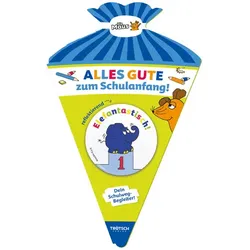 Alles gute zum Schulanfang! - Die Maus - Button Elefant