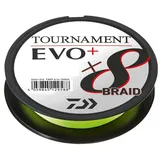 Daiwa Tournament EVO+ 0.12mm, 8.6kg/18.8Lbs, 135m, Chartreuse Geflochtene Angelschnur, 12761-012