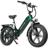 Maxtron Camel E-Bike compactbike 20 Zoll RH 42 cm Unisex grün/schwarz/khaki