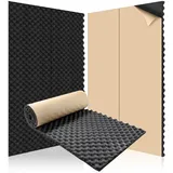 Baketron Akustikschaumstoff Selbstklebend,Eierkiste Schallschutzmatte,Akustik Schall Dämmung Schutz,Schalldämmung Akustikpaneele für Aufnahmestudio Büro,Tonstudio,Haus 200 x 50 x 2cm