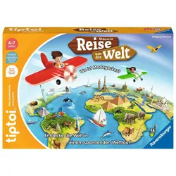 Ravensburger tiptoi - Spiel - Unsere Reise um die Welt - Lernspiel ab 4 Jahren, lehrreiches Geografiespiel