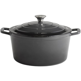 APS Kochtopf mit Deckel "5 STARS", Pfanne Ø 28 cm, anthrazit