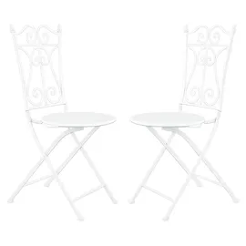 Hti-Living Bistro Set 3-tlg. Weiß