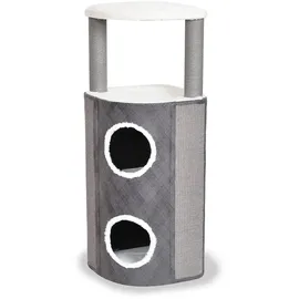 Laroy Group Bert Kratzbaum 42 x 42 x 110 cm grau/weiß