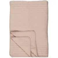 Ib laursen Baumwoll-Quilt mit Kreuzstichen in rosa