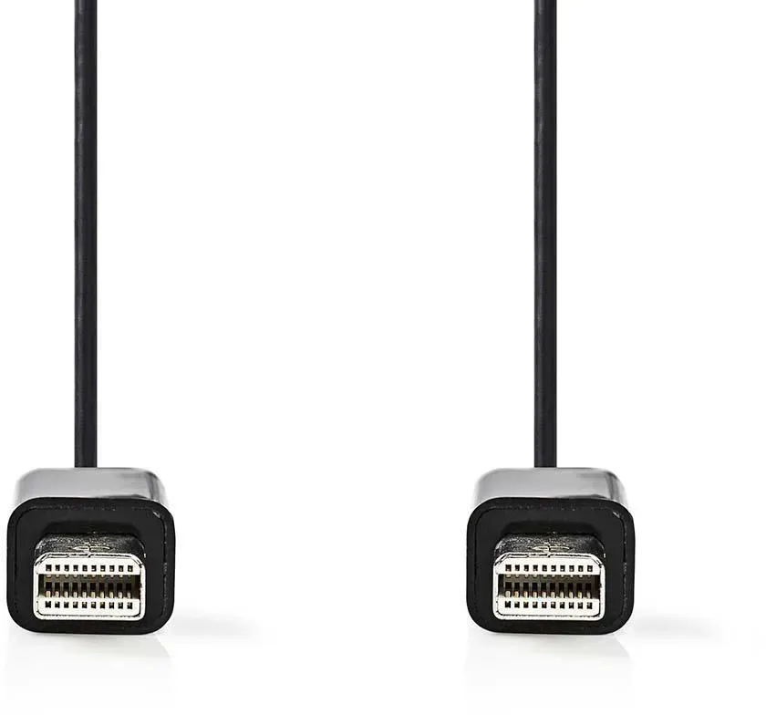 Nedis 2,0 m Mini DisplayPort Kabel, Schwarz Mini DisplayPort-Stecker - Mini DisplayPort-Stecker