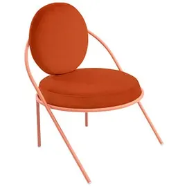 Paperflow meet powered by PAPERFLOW Sessel SATURNE rost rosa Kunstleder, 2 St.