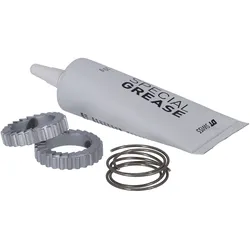 Service-/Upgrade-Kit Ratchet System, DT SWISS
Hybrid-Ausführung. Extra stabil, um den hohen Belastungen in E-MTBs standzuhalten. Service Kit inkl. Zahnscheiben, Federn und Grease (20 g). Passend für 240s und 440 Naben.
Größe: 24 Zähne, Gewi