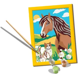 Ravensburger CreArt Malen nach Zahlen 1 St. Pferd und Kätzchen