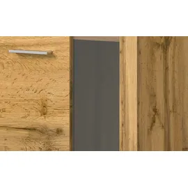 Möbel Boss Vitrine Jam 60 x 159 x 35 cm Eiche Wotan