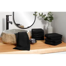 OTTO home Vanessa Handtuchset 30 x 50 cm schwarz 8 St.