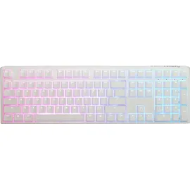 Ducky One 3 Classic Pure White Gaming Tastatur, RGB LED - MX-Black