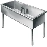 KWC Werkraumbecken, SIRIUS, Edelstahl, 1500x800x600 mm, Unterbau,
