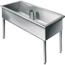 KWC Werkraumbecken, SIRIUS, Edelstahl, 1500x800x600 mm, Unterbau,