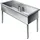 KWC Werkraumbecken, SIRIUS, Edelstahl, 1500x800x600 mm, Unterbau,