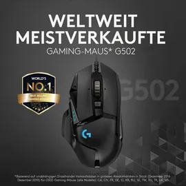 Logitech G502 Hero Gaming Maus schwarz