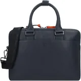 Braun Büffel Novara Aktentasche Leder 38 cm Laptopfach blau