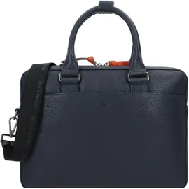 Braun Büffel Novara Aktentasche Leder 38 cm Laptopfach blau