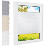 Foxx Plissee Klemmfix Standardmaß - Farbe: [Weiß, Höhe cm] 140, Breite (cm): 120