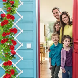 Relaxdays Rankgitter 180 x 0 cm Weiß