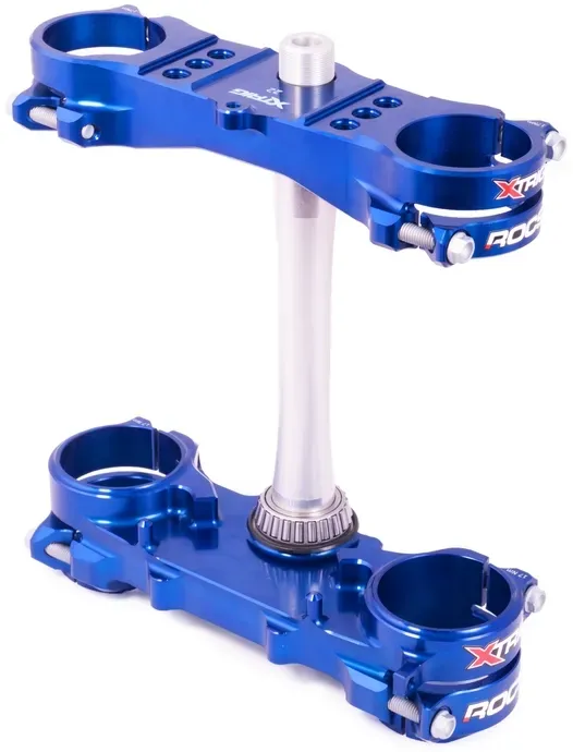 XTRIG Gabel-T-Shirt ROCS Tech blau offset 25mm Yamaha YZ250, blau