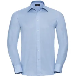 Russell Collection Tailliertes Oxford Hemd  Langarm, oxford blue, S