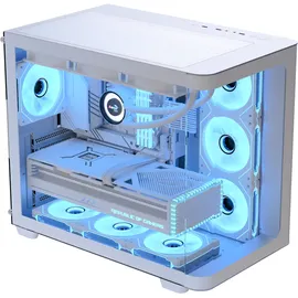 AeroCool P500C-G-WT-v1 Mid-Tower Weiß