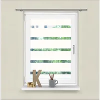 Gardinenbox Fensterfolie selbsthaftend Streifen 10 cm 67x200 cm Sichtschutzfolie Anti-UV statische Haftung Folie selbstklebend 201916000