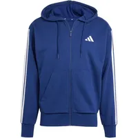 Adidas Essentials 3-Streifen French Terry Reißverschlusspullover Dark Blue / White 3XL