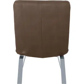 W.Schillig Relaxliege daily dreams Leder/Polyester 75 x 91 x 170 cm braun mit Kissen