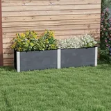 Outsunny Hochbeet 200 x 50 x 56 cm Grau