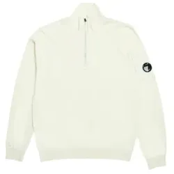 C.P. Company für Herren. 18CMKN083A004037A Weißer Polokragen-Pullover (XL), Lässig, Baumwolle