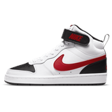 Nike Court Borough Mid 2 Teens White/Black/University Red 38