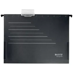 LEITZ Hängetasche Recycle, schwarz, A4, seitlich mit Fröschen verschlossen