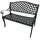 FRG Gartenbank 2-sitzer 105 x 84 x 105 cm Grau