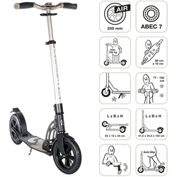 SIX DEGREES Aluminium Scooter Air 205 mm gold EINHEITSGRÖSSE