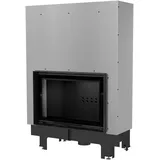 Wasserführender Kamineinsatz MBO 15 kW Ø 200 mit Schiebetür schwarz Verkleidung